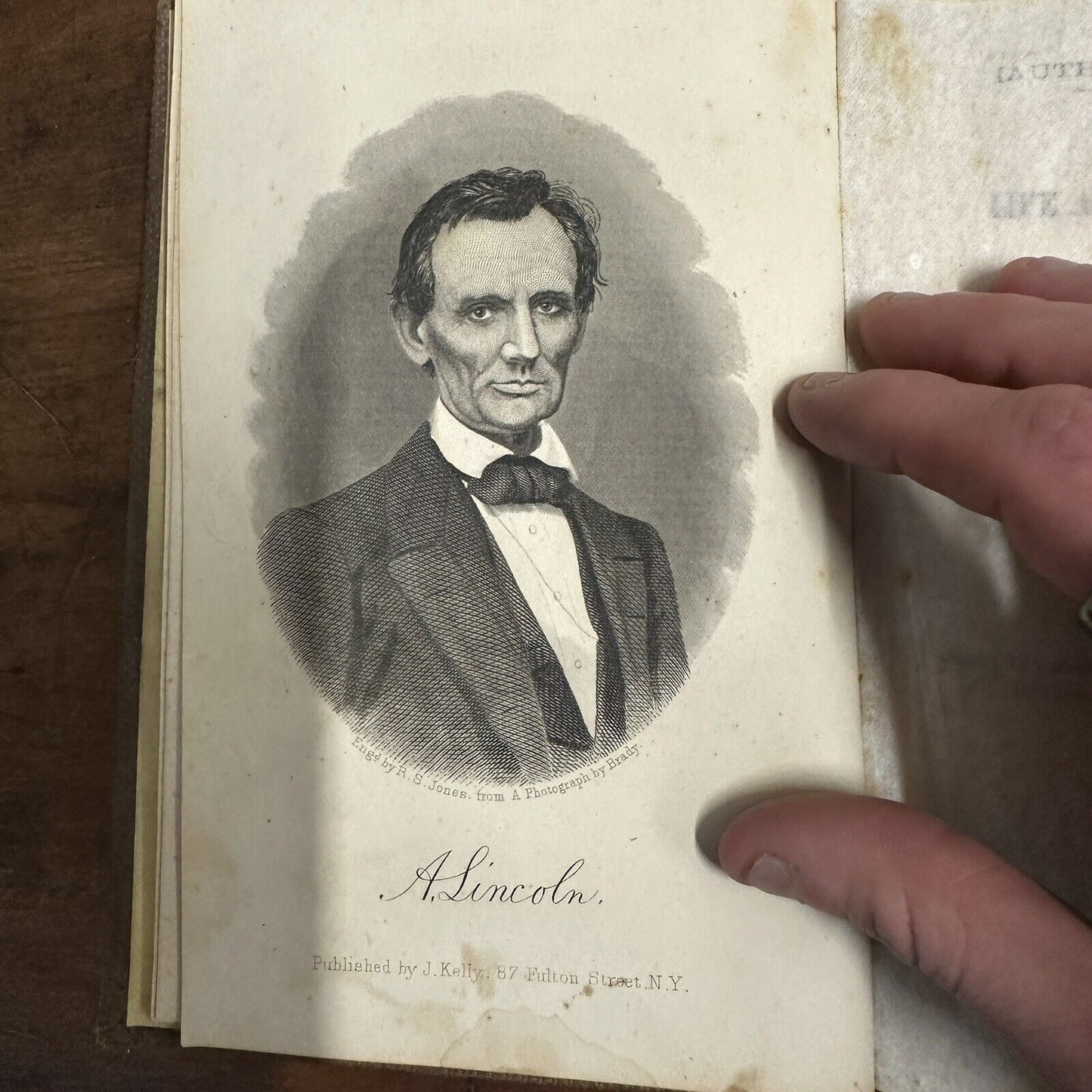 1860 The Life And Public Services Of Hon. Abraham Lincoln Campaign Book Bartlett