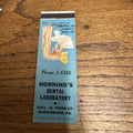 Vintage 1940s Pinup Girl Girlie Matchbook Cover Horings Dental Harrisburg PA
