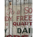 Antique Early 1900s Holly Dairy Ice Cream Painted Wooden Trade Sign Soda Store