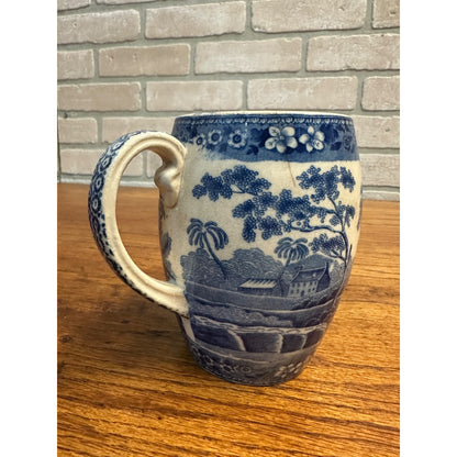 Antique Copeland Spode's Tower Small Pitcher Creamer England Blue & White