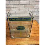 Vintage Kodak Verichrome Film Glass Store Display Advertising Shelf