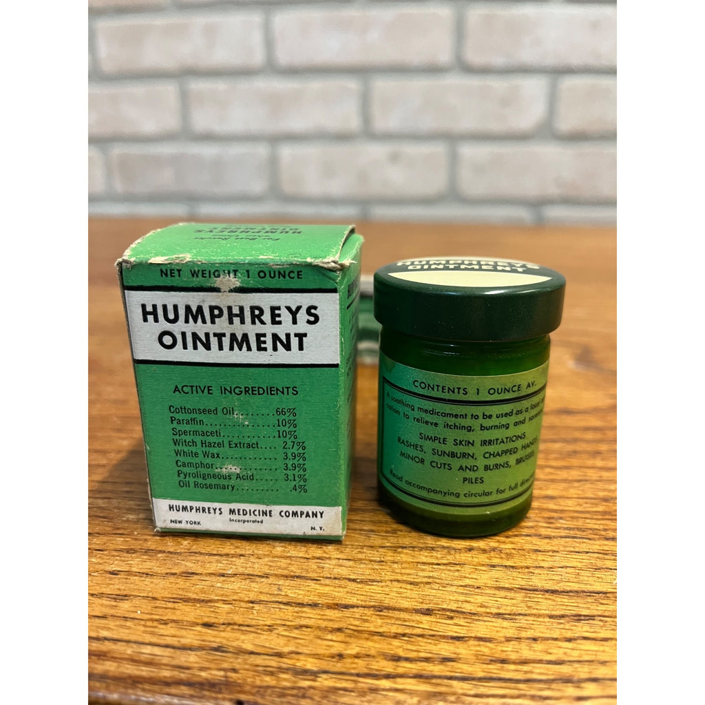 Vintage Humphreys Ointment New Never Opened Original Box