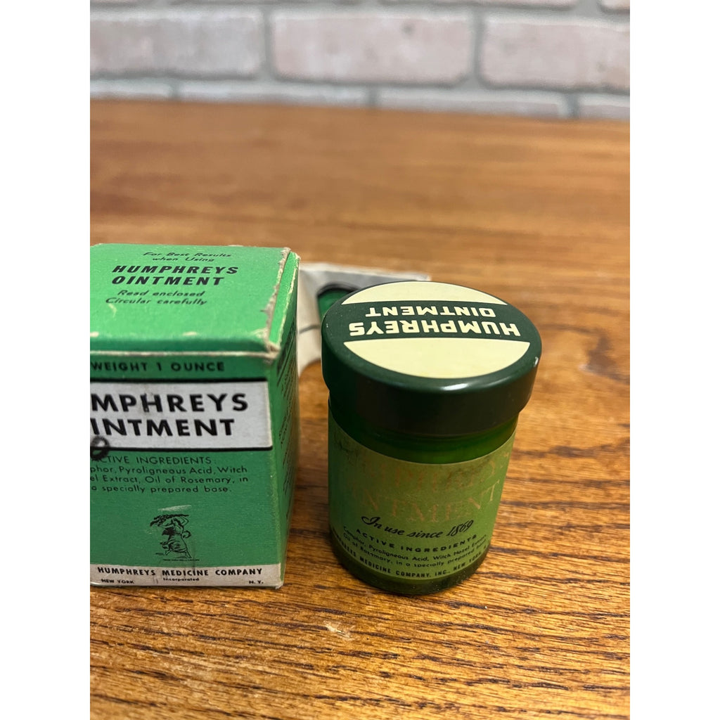 Vintage Humphreys Ointment New Never Opened Original Box