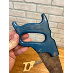 Vintage Lot (2) Handy Andy Child's Toy Carpenter Saw Tools Blue Plastic Handle