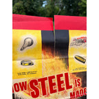 Original WW2 1940s How Steel is Made US Homefront Propaganda Poster WWII Vintage