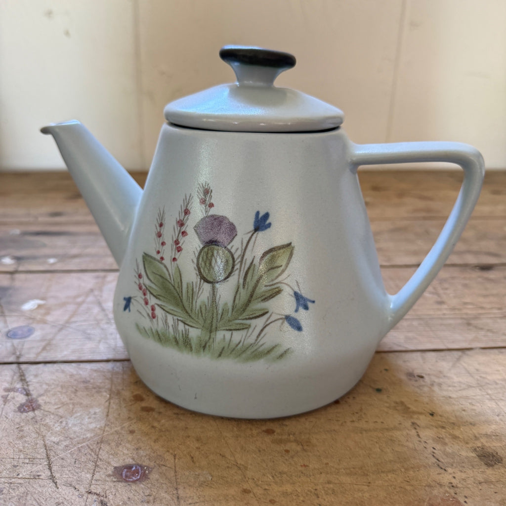 Buchan Thistle Serving Coffee Tea Pot Scotland Stoneware Pottery