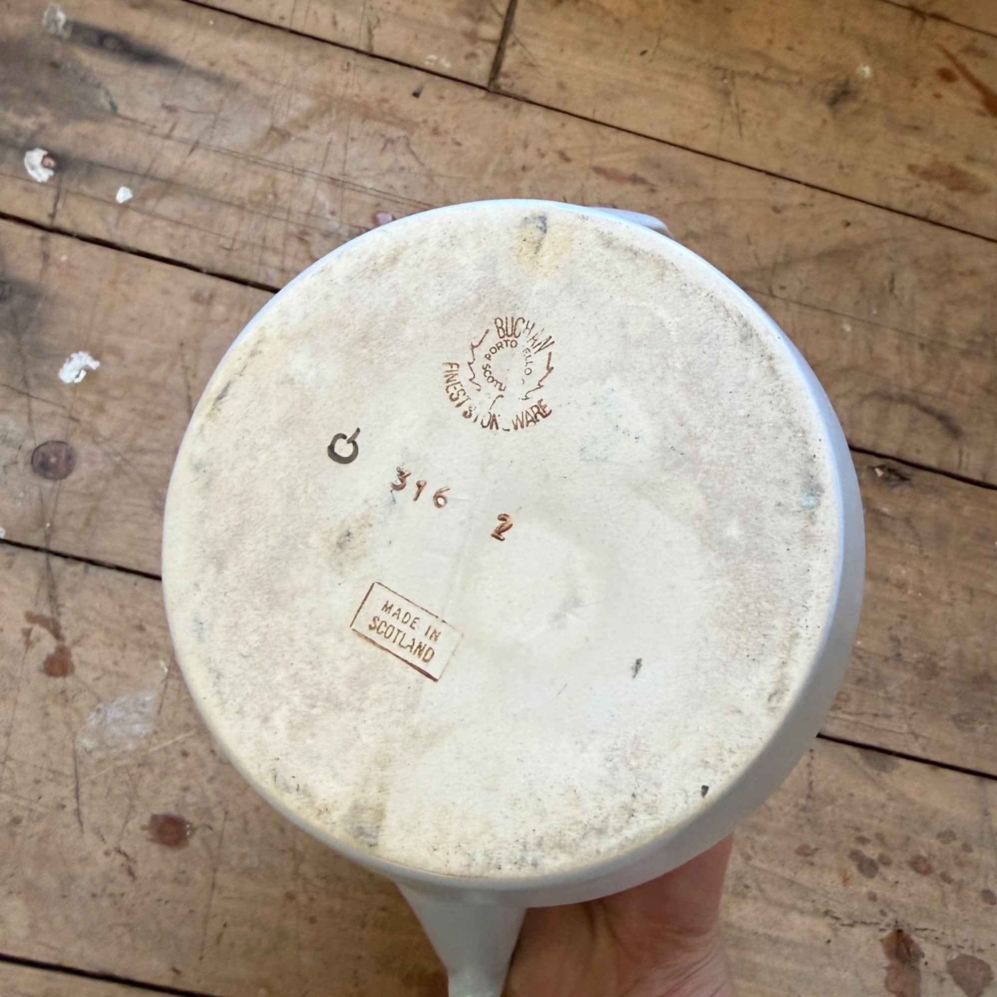 Buchan Thistle Serving Coffee Tea Pot Scotland Stoneware Pottery