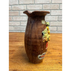 Vintage Barsottini Chianti Vino Decanter - Italy 1964 Empty Textured Leaf Jug