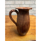 Vintage Barsottini Chianti Vino Decanter - Italy 1964 Empty Textured Leaf Jug