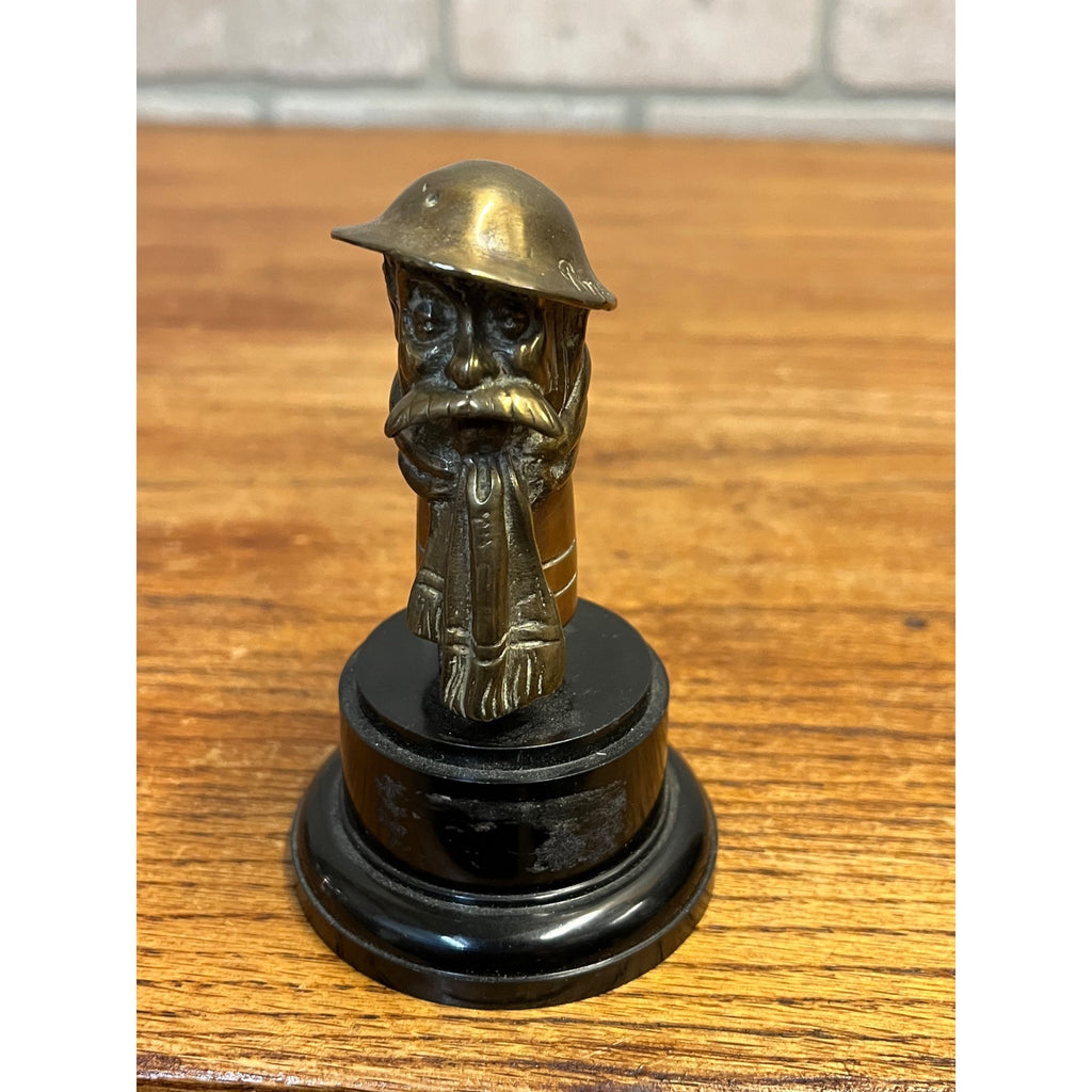 Original WWI Old Bill Bruce Bairnsfather WW1 Car Mascot/Hood Ornament