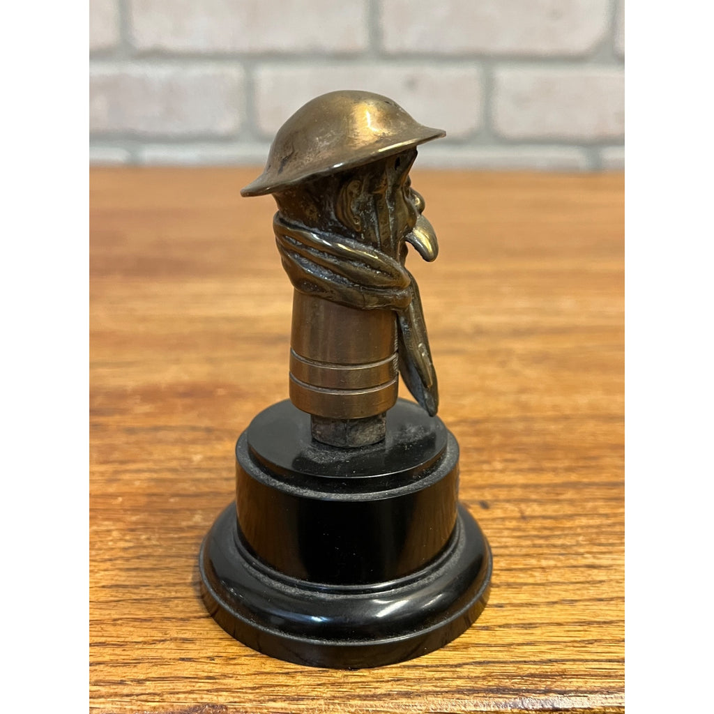 Original WWI Old Bill Bruce Bairnsfather WW1 Car Mascot/Hood Ornament