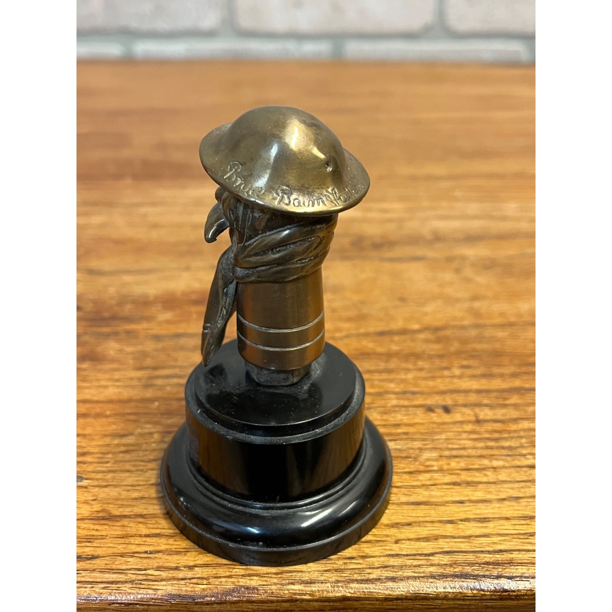 Original WWI Old Bill Bruce Bairnsfather WW1 Car Mascot/Hood Ornament