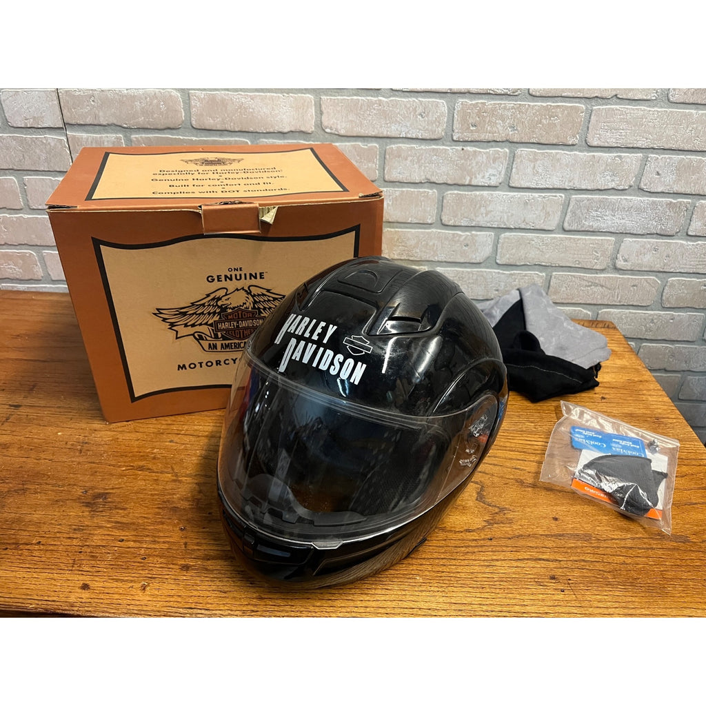 Vintage Sturgis Harley-Davidson Black Full Face Helmet 97212-02V MEDIUM - USED