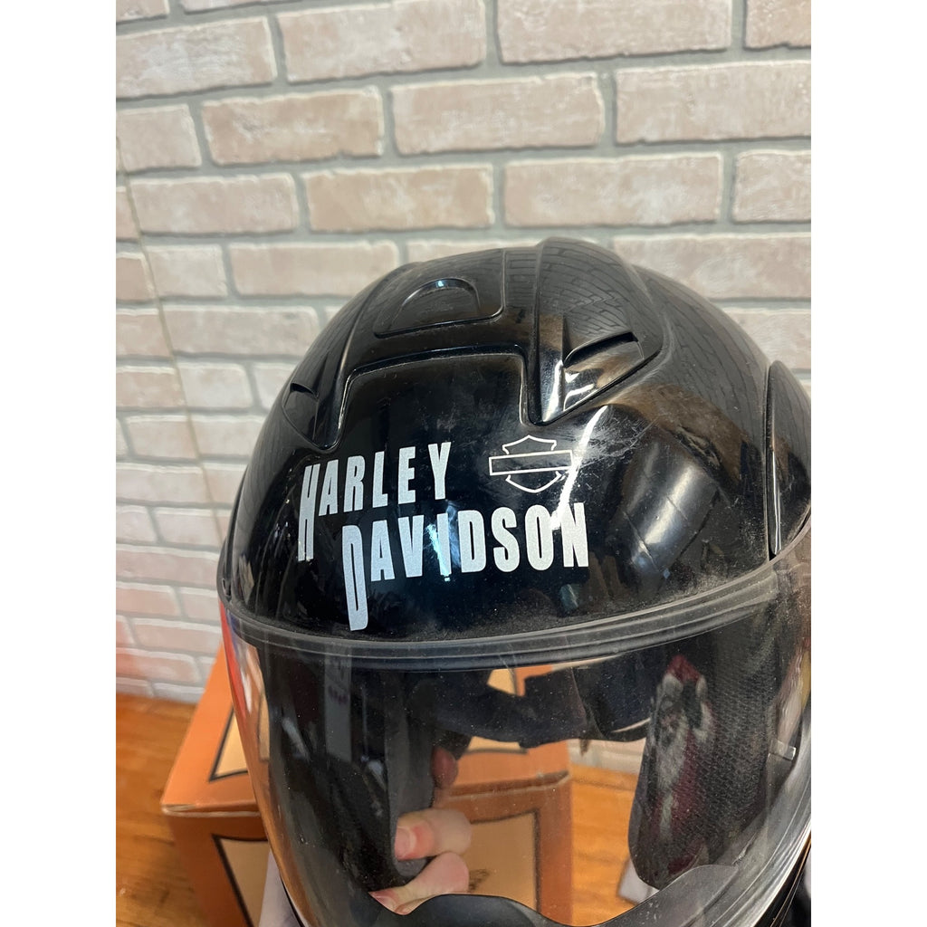 Vintage Sturgis Harley-Davidson Black Full Face Helmet 97212-02V MEDIUM - USED