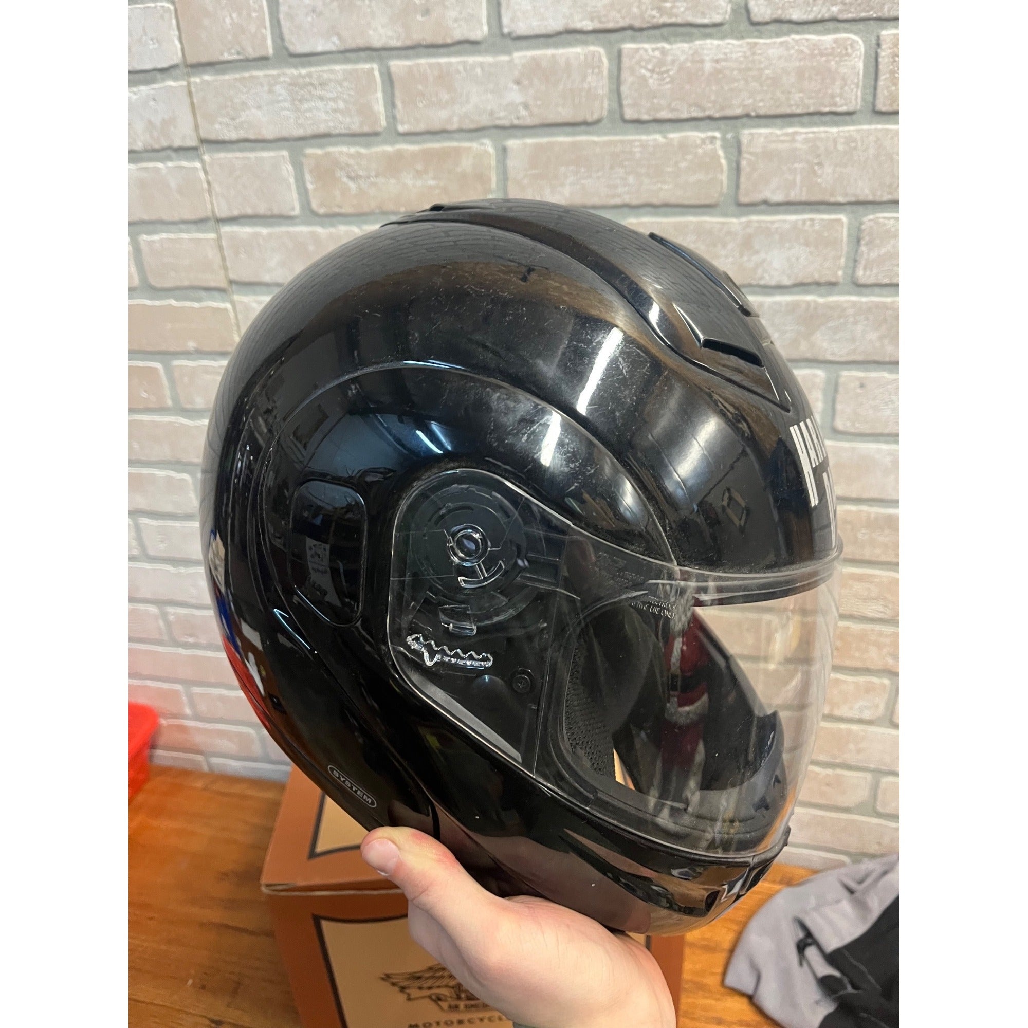 Vintage Sturgis Harley-Davidson Black Full Face Helmet 97212-02V MEDIUM - USED