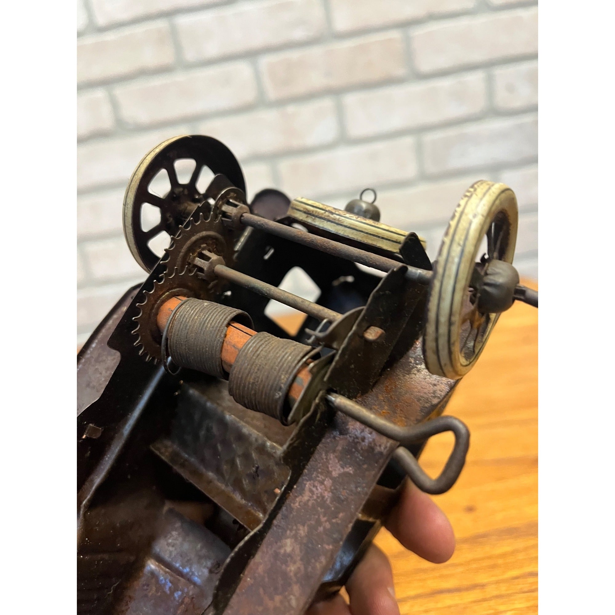 Vintage Marx Litho Tin Windup Toy - Limping Lizzie Jalopy Car - Not Working