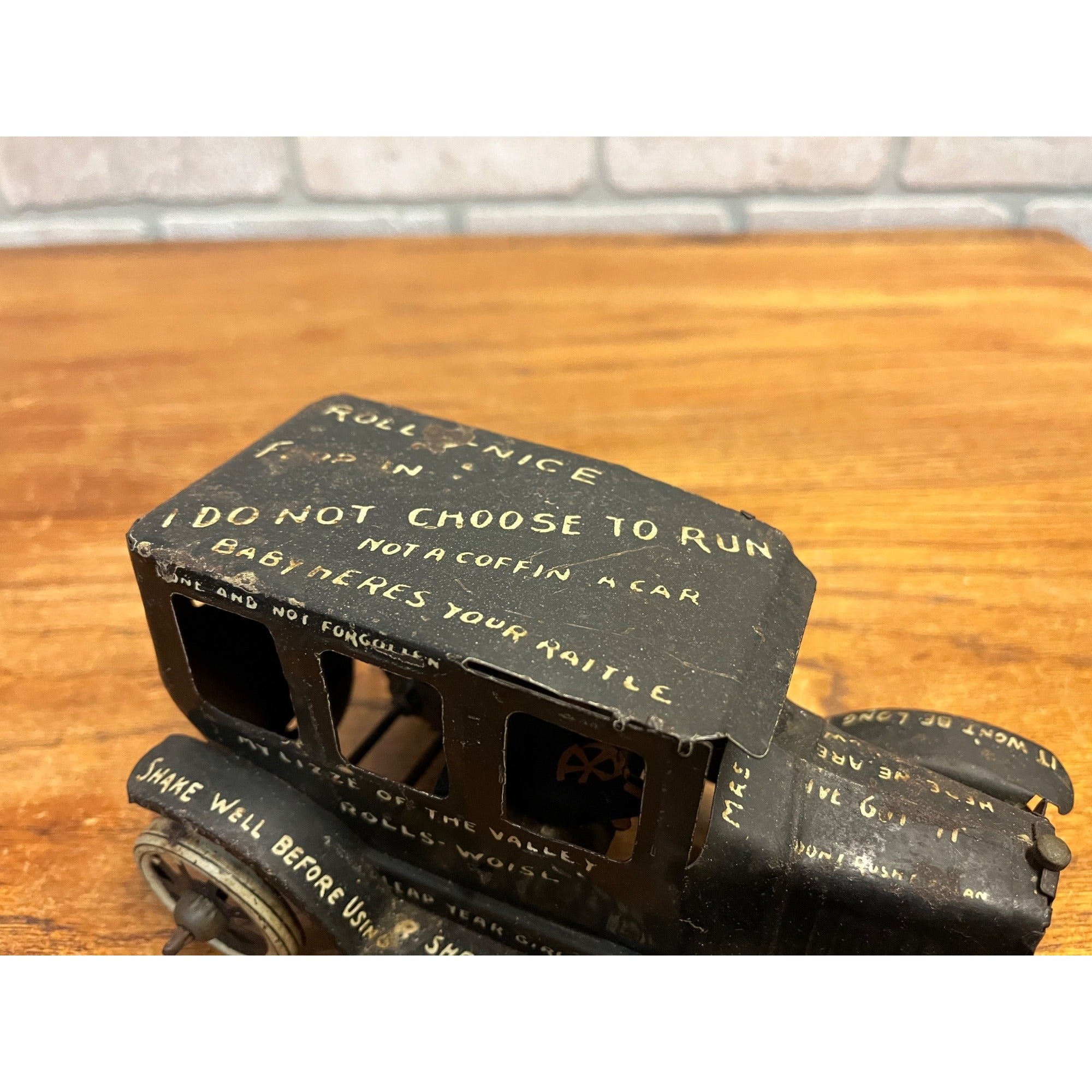 Vintage Marx Litho Tin Windup Toy - Limping Lizzie Jalopy Car - Not Working