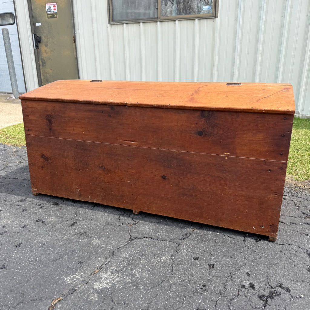 Antique Primitive 19th c. Large Feed / Grain Bin Chest Country Store Farmhouse