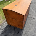 Antique Primitive 19th c. Large Feed / Grain Bin Chest Country Store Farmhouse
