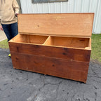 Antique Primitive 19th c. Large Feed / Grain Bin Chest Country Store Farmhouse