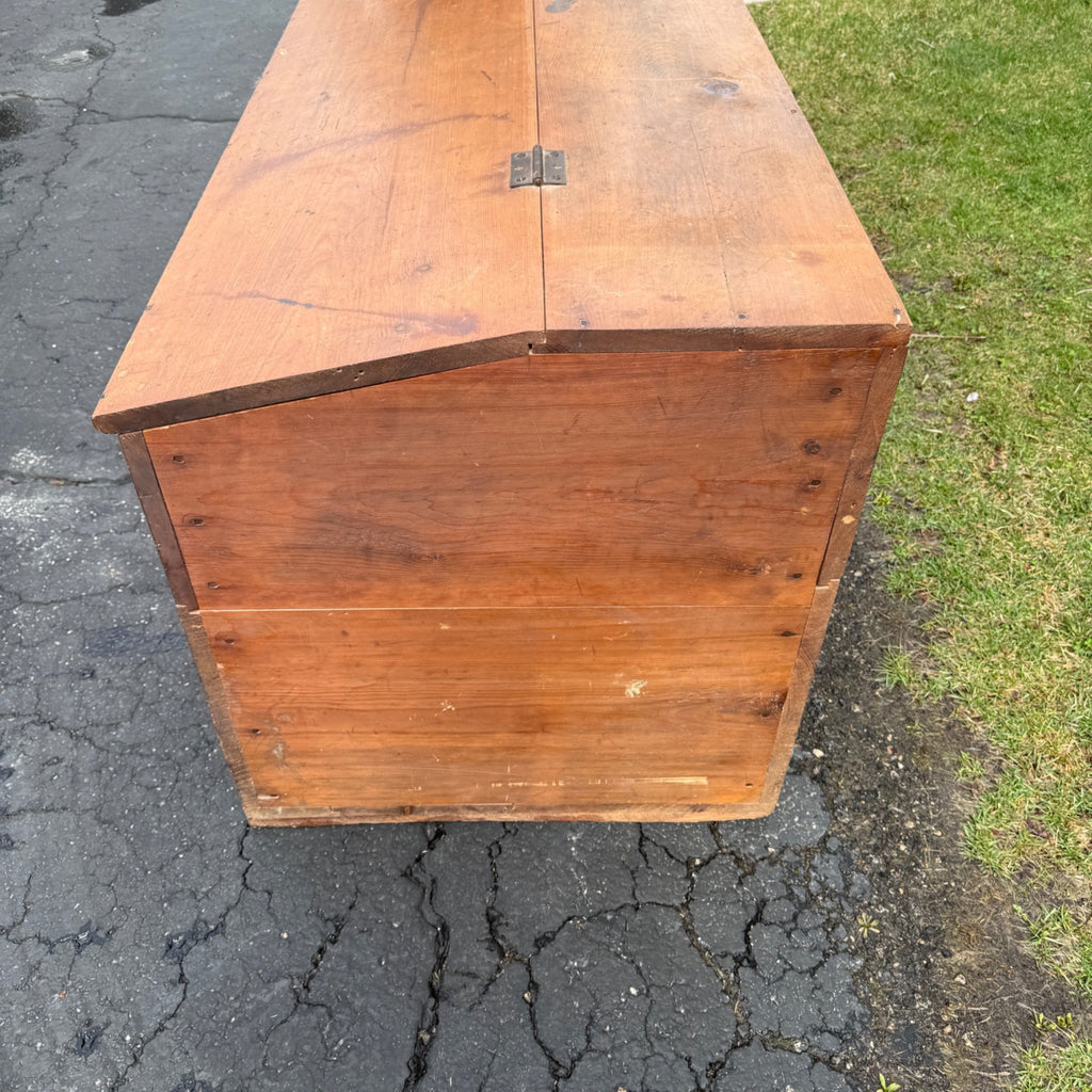 Antique Primitive 19th c. Large Feed / Grain Bin Chest Country Store Farmhouse