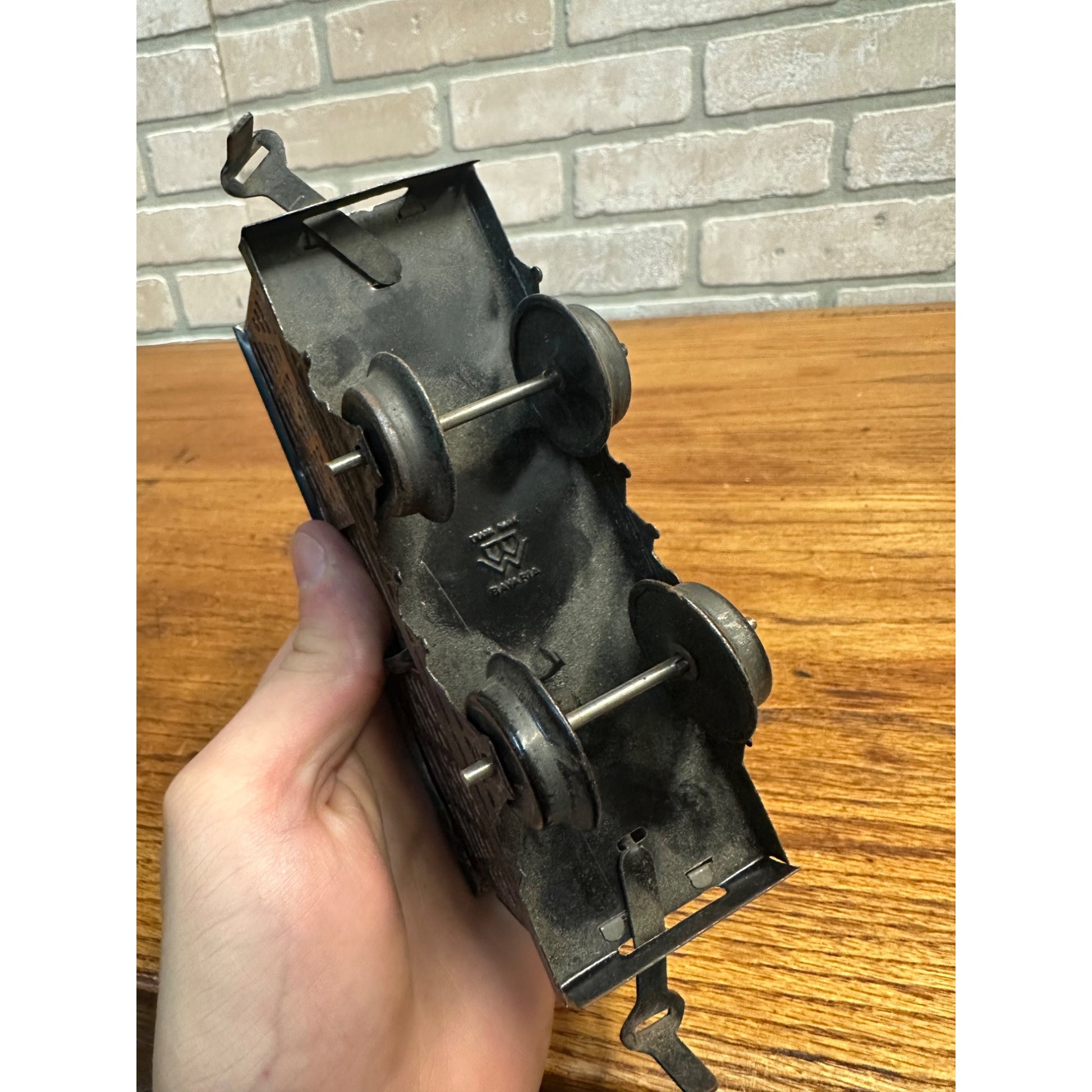 Vintage Bing GBN Bavaria Tin Litho O Scale Train Cattle Car Wagon BW