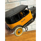 Vintage Ferdinand Strauss Tin Litho Yell-O-Taxi Wind Up Taxicab Toy Yellow