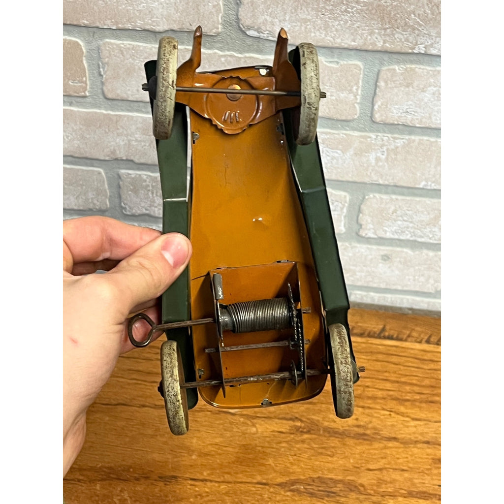 Vintage Ferdinand Strauss Tin Litho Yell-O-Taxi Wind Up Taxicab Toy Yellow