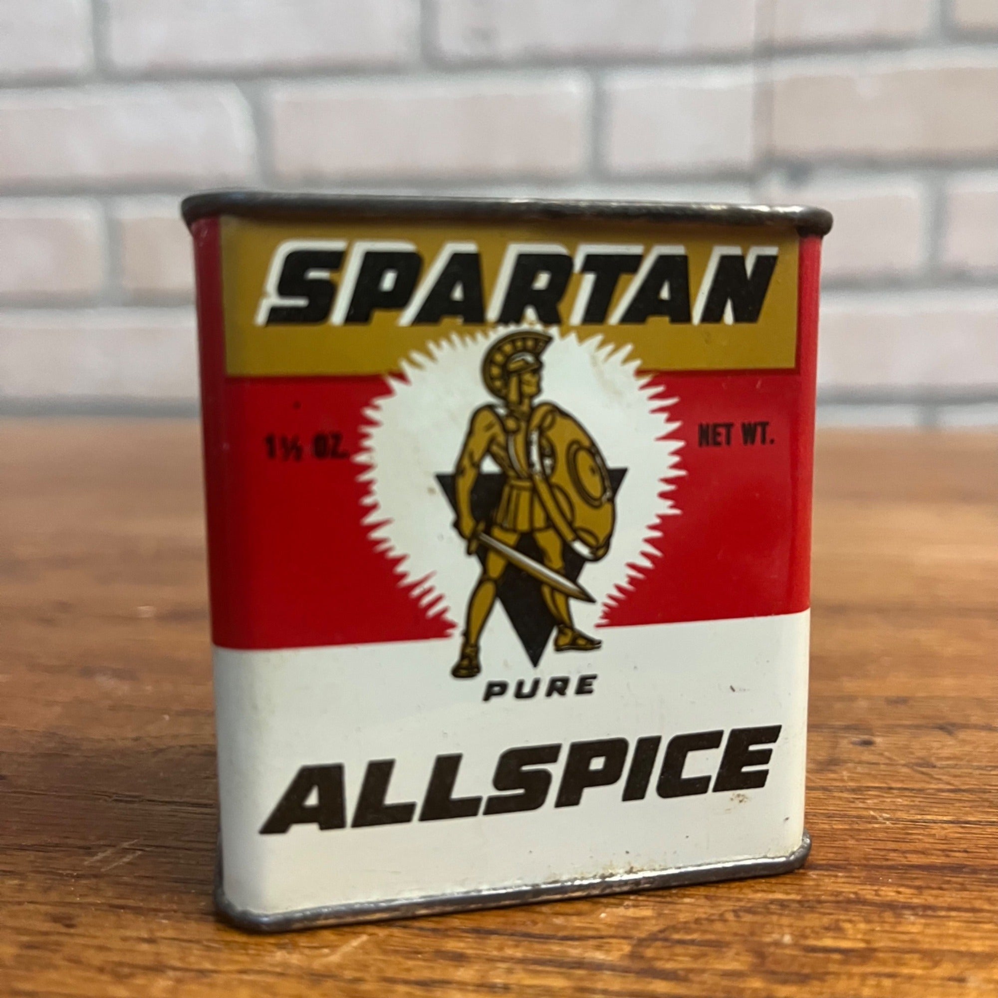 Vintage Spartan Allspice Grand Rapids Michigan MI Spice Tin Kitchen Decor