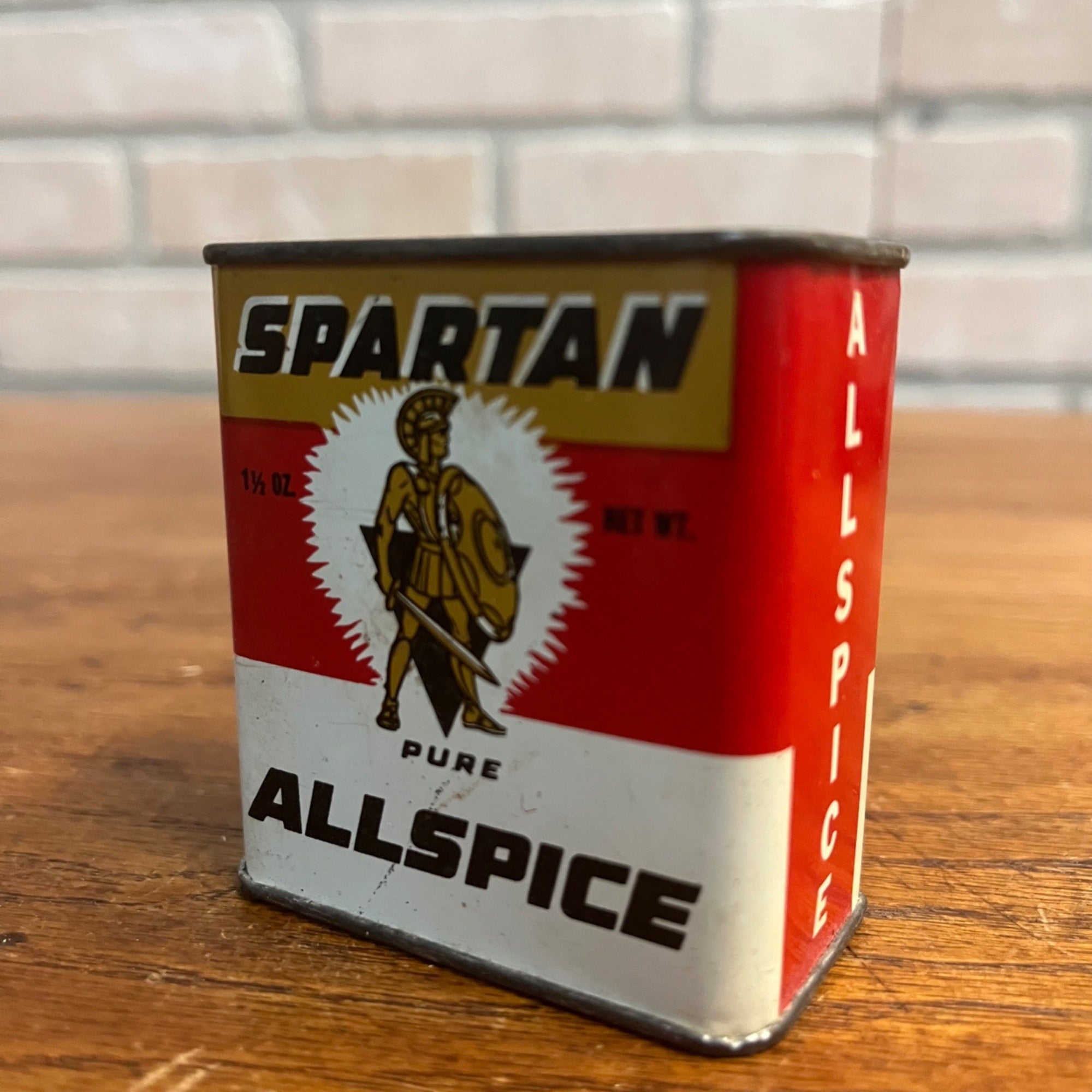 Vintage Spartan Allspice Grand Rapids Michigan MI Spice Tin Kitchen Decor
