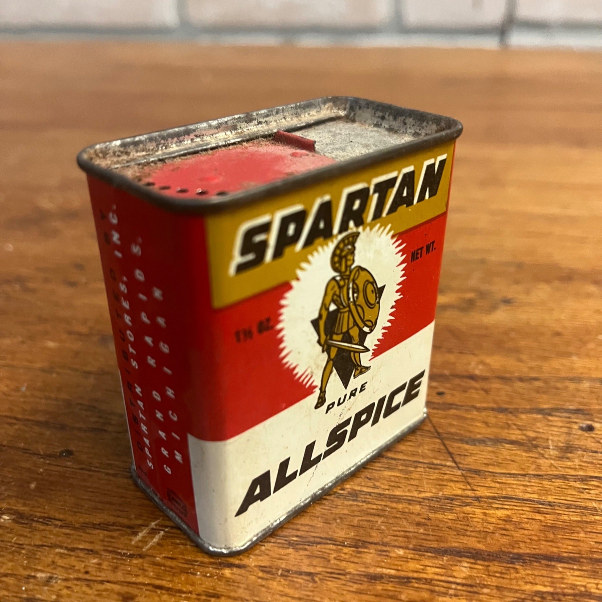 Vintage Spartan Allspice Grand Rapids Michigan MI Spice Tin Kitchen Decor