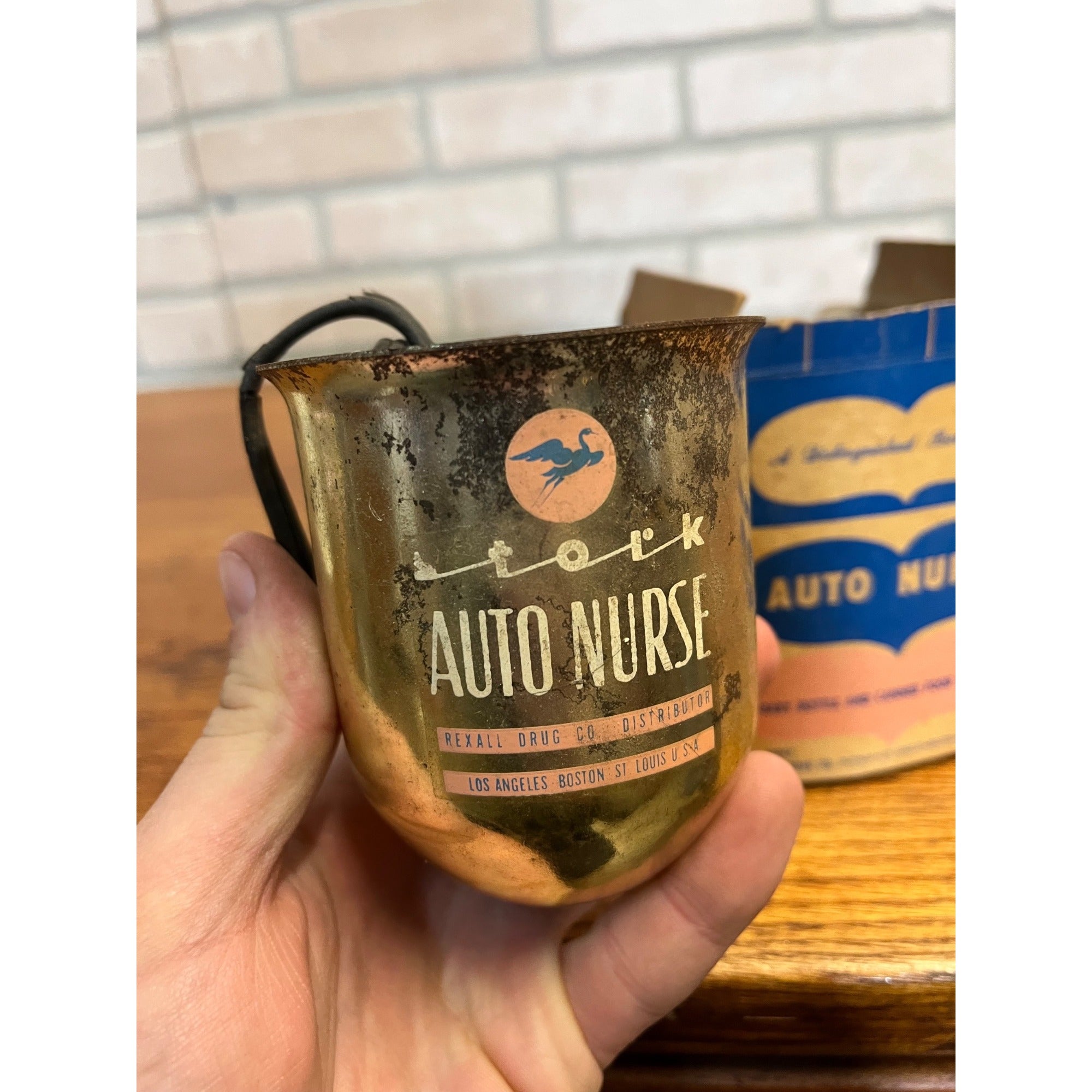 Vintage Stork Hospital Medical Baby Bottle Warmer Auto Nurse Rexall Drug Co.