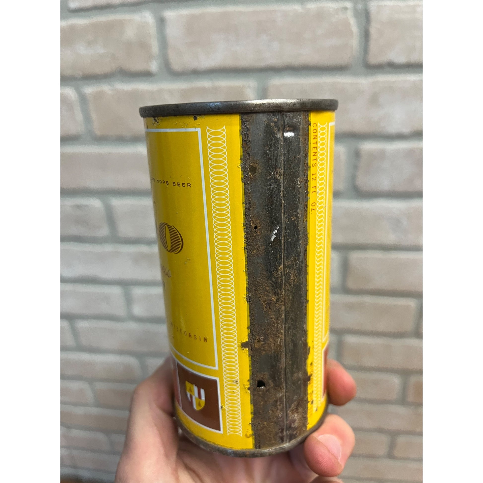 Vintage Gettelman $1000 Natural Process 12oz Beer Can Flat Milwaukee Wis