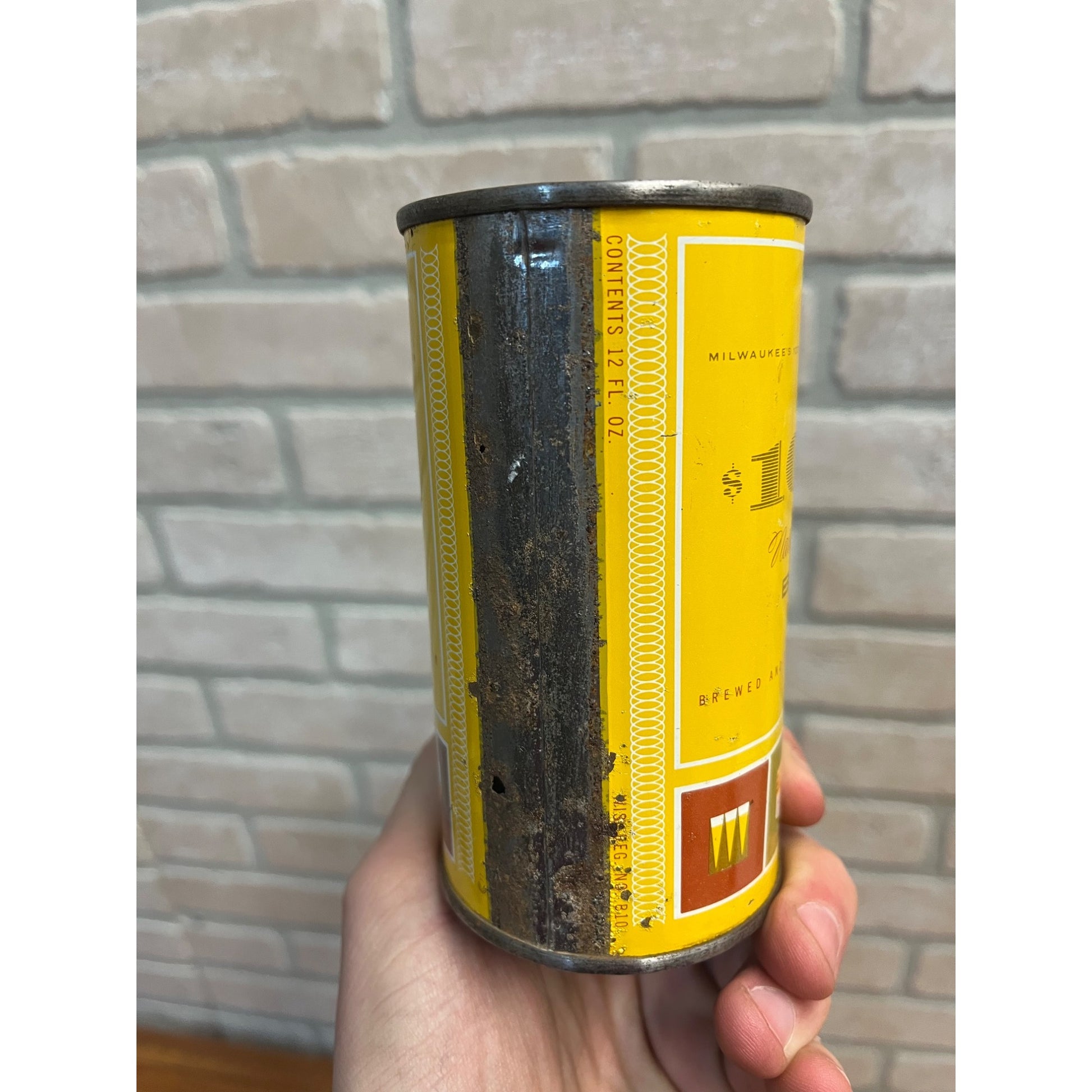 Vintage Gettelman $1000 Natural Process 12oz Beer Can Flat Milwaukee Wis