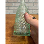 Vintage Lot of 2 Lakeside Sheboygan Wiconsin Soda Bottles Twisted Green 7-1/2 and 7 oz