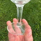 Vintage Fox Head 400 Beer Glass Waukesha Wisconsin Stemmed