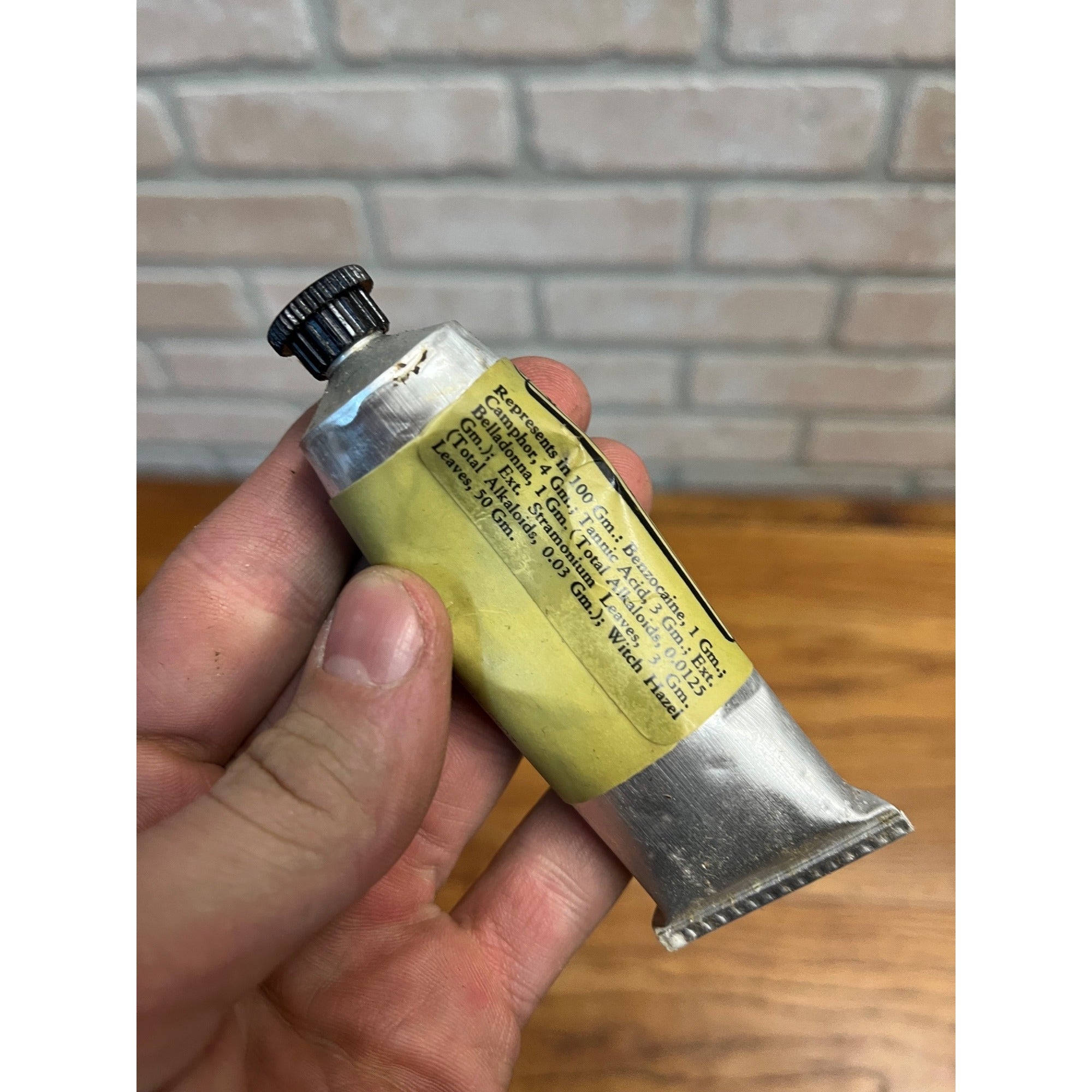 Vintage Eli Lilly Hamamelis & Stramonium Ointment Tube & Box Quack Medicine