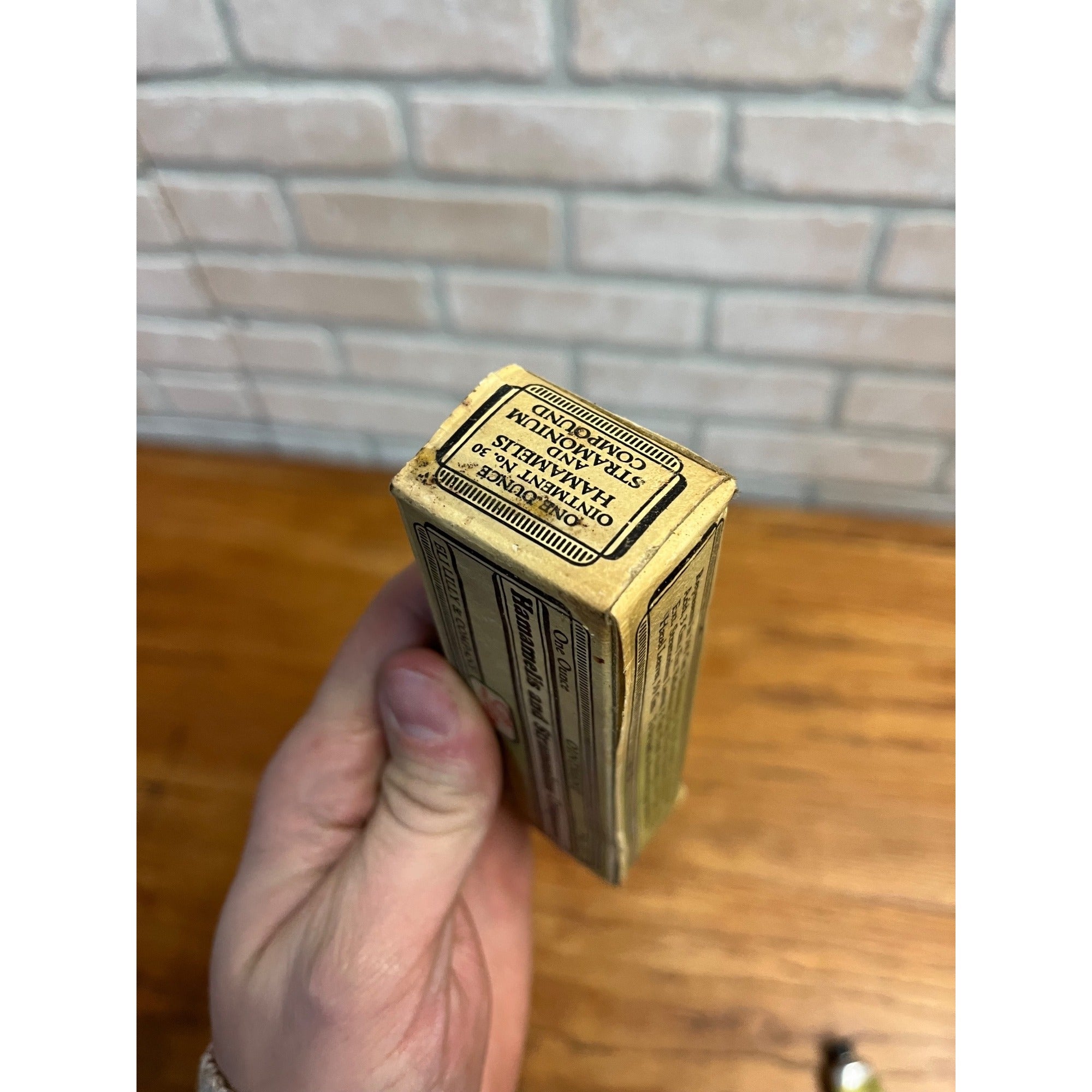 Vintage Eli Lilly Hamamelis & Stramonium Ointment Tube & Box Quack Medicine