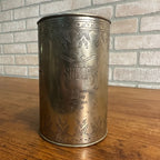 Vintage The Finest Quality of CUBAN SUGAR Silver Plated Brass CAN Country Store