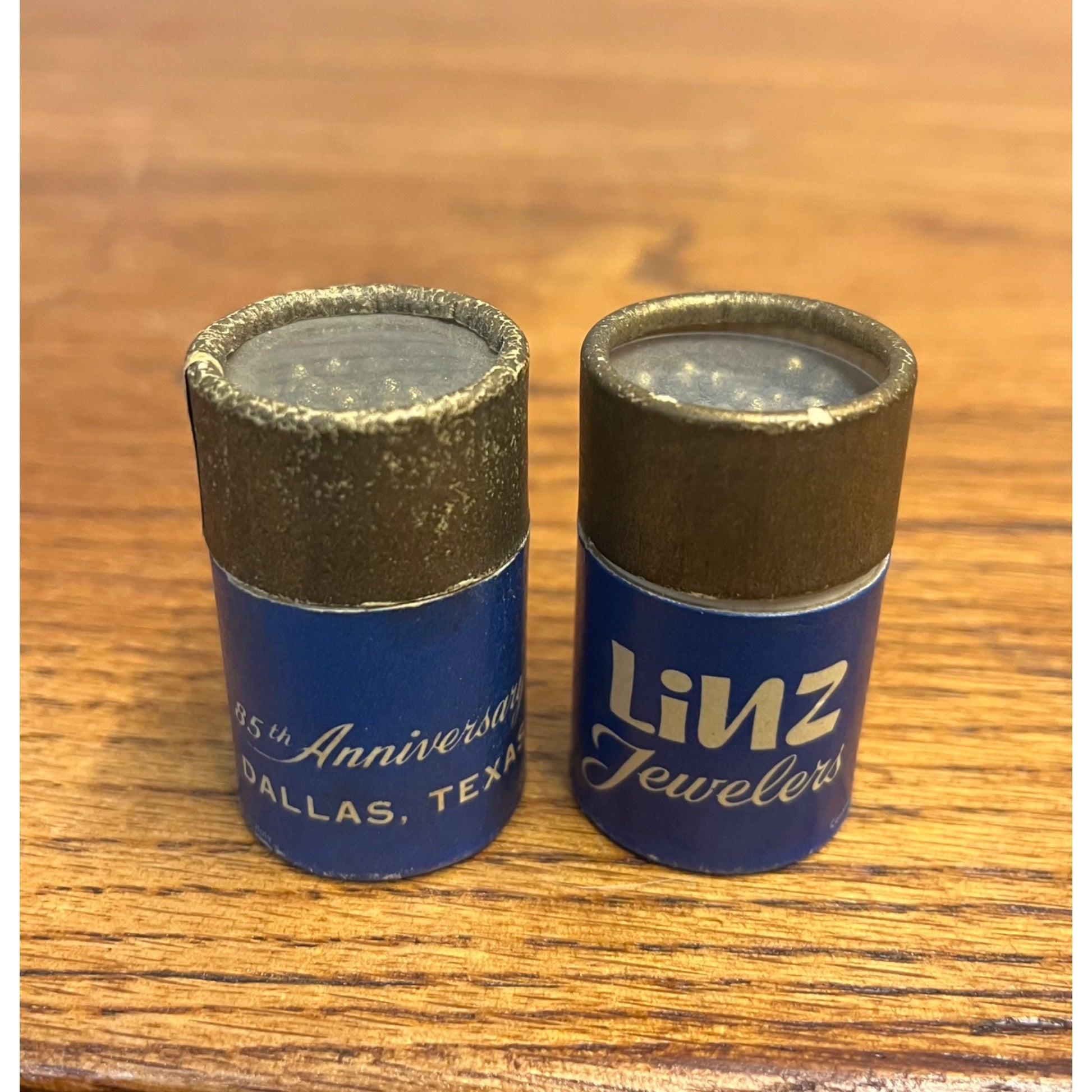 Vintage Linz Jewelers Dallas Texas TX 85th Anniversary Round Matchbooks - FULL