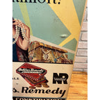 Vintage Art Deco Nature's Remedy Laxatives Advertising Sign Poster 1940s