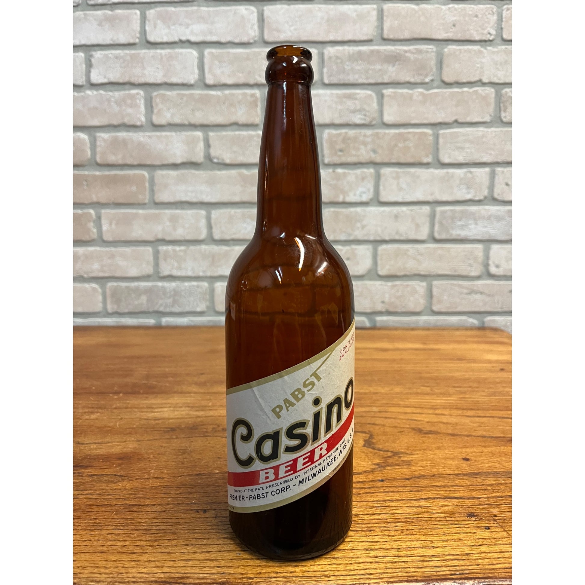 Vintage Pabst Premier Casino Beer IRTP Paper Label Bottle Milwaukee 24oz