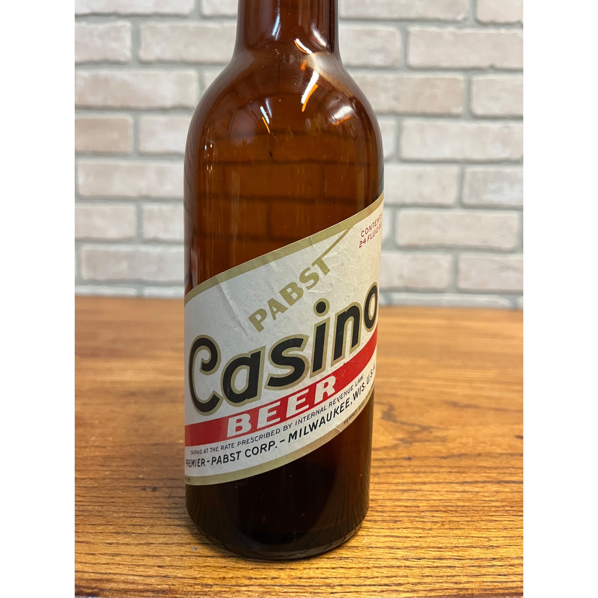 Vintage Pabst Premier Casino Beer IRTP Paper Label Bottle Milwaukee 24oz