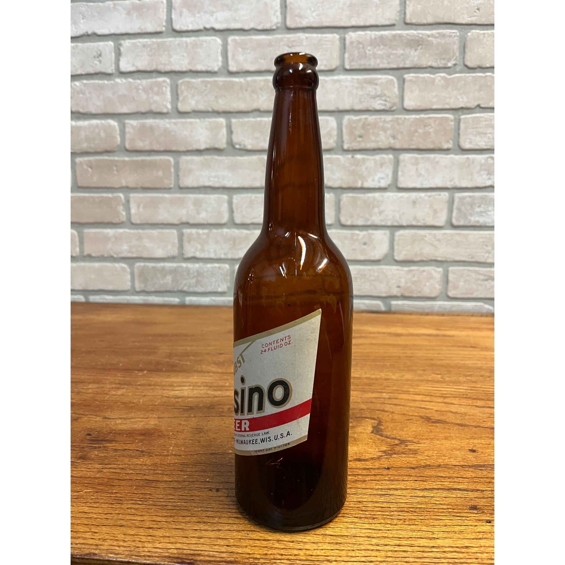 Vintage Pabst Premier Casino Beer IRTP Paper Label Bottle Milwaukee 24oz