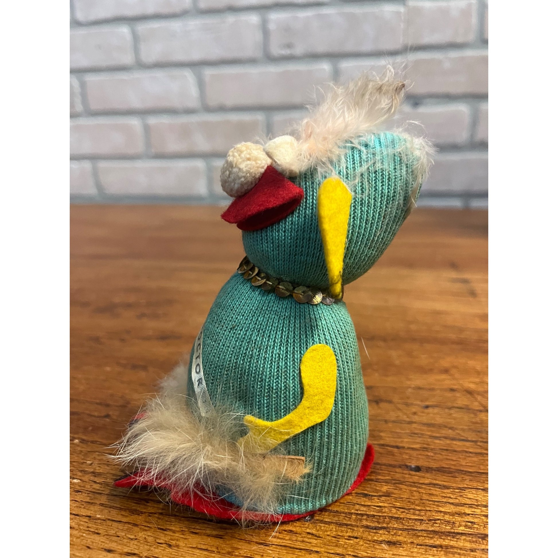 Vintage 1940s "Witch Doctor" Quirky Sock Money Figure Christy Manufacturing Co