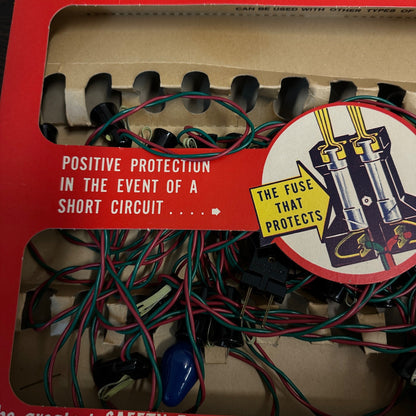 VINTAGE NOMA SAFETY PLUG CHRISTMAS STRING LIGHTS 24 INDOOR w/ORIGINAL BOX