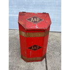 Vintage 1900s A&P Atlantic & Pacific Co. Wooden Coffee Bin General Store Country