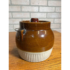 Vintage Red Wing Bean Pot Wire Bail Handle Union Stoneware Co  W/ Lid