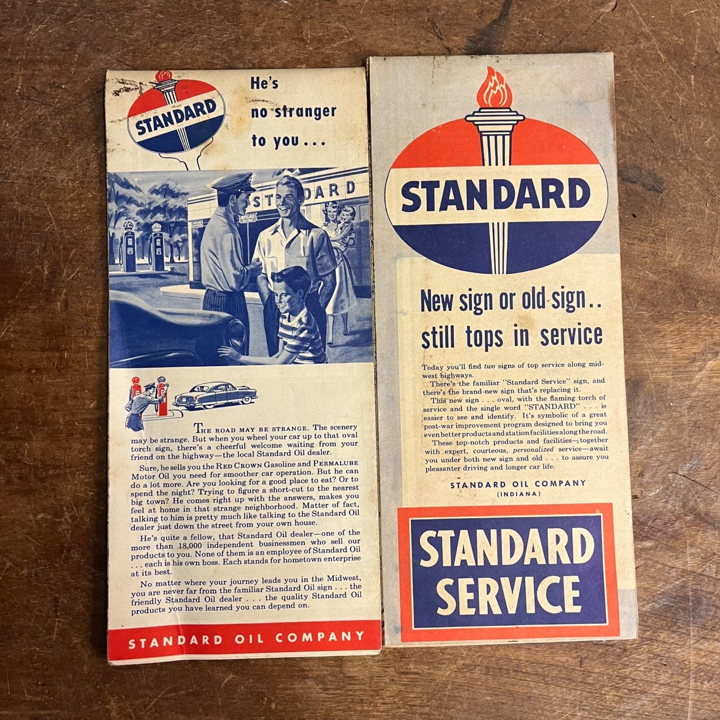 Vintage 1950s Standard Oil Company Highway Road Maps Milwaukee Southeast US