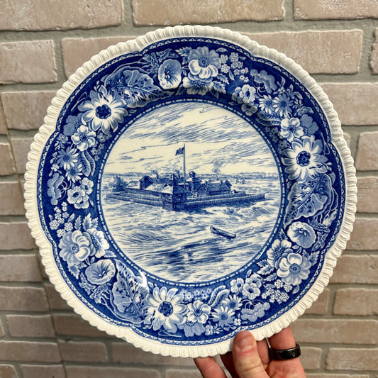 Vintage Royal Cauldon England Fort Dearborn 10.5' Plate Carson Pirie Scott